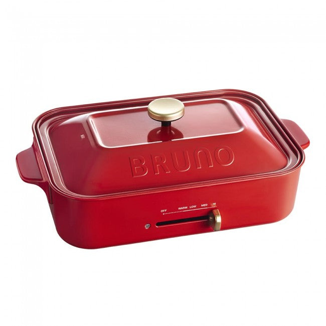 Bruno Multi-Functional Compact Hot Plate (Red)